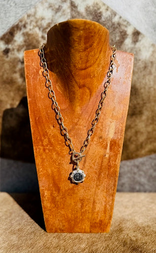 Gold Bee Coin Necklace