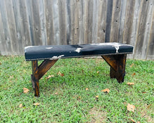 Cowhide Bench - Black and White Short Hair