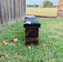 Cowhide Bench - Black and White Short Hair