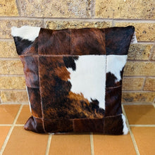 Dark Brown Brindle Patchwork Pillow
