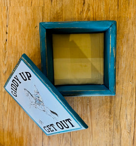 Giddy Up Turquoise Ranchero Box