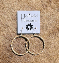 Matte Gold Hoop Earrings