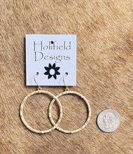 Matte Gold Hoop Earrings