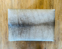 Gray Cowhide Foot Stool