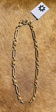 Matte Gold Fancy Chain Necklace