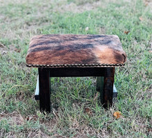 Medium Brown Brindle Foot Stool 2