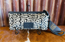 Snakeskin Print on Cowhide Wristlet