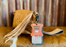 Tooled Leather Wristlet