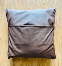 Cowhide Star Pillow - White Star on Gray